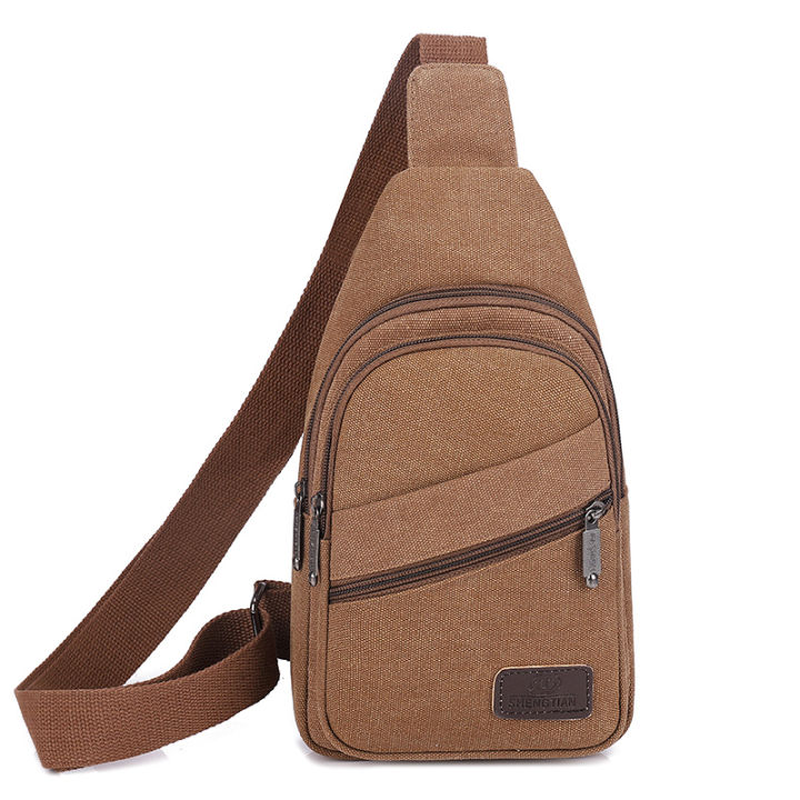 Casual%20Canvas%20Mens%20Chest%20Crossbody%20Outdoor%20Shoulder%20Bag%20Small%20Size%20Zipper%20Closure%20Interior%20Pocket%20-%20Image%202