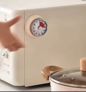 DXL Kitchen Timer Mechanical Household Magnetic Timer Childrens Time Management Visual Alarm Clock for Study