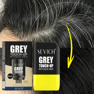 ปากกาย้อมผมสีผมชั่วคราวสีเทา Root Cover Up Enhancer Anti Hair Loss Stick ปากกาผมบรรจุฝาครอบคอนซีลเลอร์สีเทา