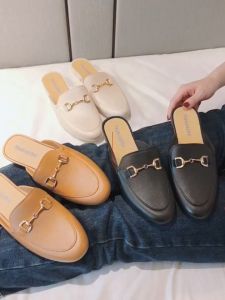 Sandal Slop Wanita SP08 Flat Shoes Ringan Anti-Slip Korea Import Real Pict