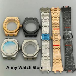 Vỏ Đồng Hồ Thép Không Gỉ 42mm Màu Bạc Đen Vàng Hồng Với Kính Sapphire Phù Hợp Với Máy NH35 NH36 NH70 NH72 ETA2824 PT5000