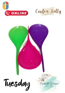 Sendok nasi /centong nasi/centong es pelangi 3pcs
