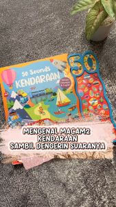 50 Sounds Kendaraan Sound Board Book (Bahasa Indonesia & English)