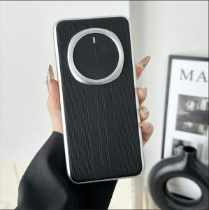 For Honor Magic 7 Pro Casing Stripe Leather Hard Phone Case Cover