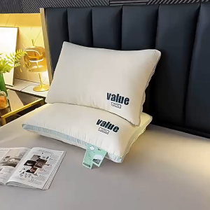 "หมอนนอนลึก  หมอนสุขภาพ  หมอนปรับระดับได้  นุ่ม  ระบายอากาศได้   สามารถรองรับคอได้อย่างมีประสิทธิภาพ"