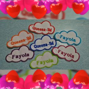 label nama awan bordir komputer / costum / hasil terbaik