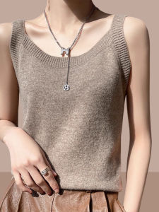 Shalldoer | Elegant Style Slim Fit Women Wool Knitted Tank Top