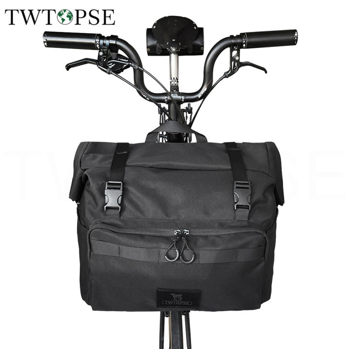 TWTOPSE Bicycle Backpack Borough Roll Top Bag For Brompton Folding