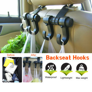Car Seat Hook Back Strong Bearing Car Seat Back Hook Car Interior Accesorries Organizer Penyangkut Dalam Kereta
