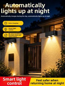 XLYS | Solar Outdoor Wall Light for Garden and Balcony