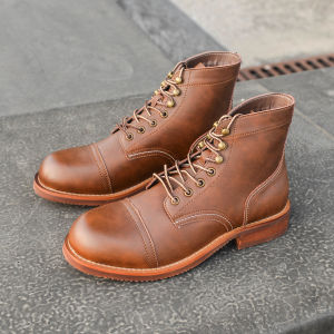Giày Boot Cao Cổ Vintage Kích Thước Lớn