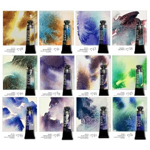 Super Vision 15ML Professional transparent Layered Watercolor Paints Classical Mineral Texture illustration Water Colour Painting Pigment Art Supplies