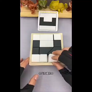 Oldlaiben 3D Puzzle Hidden Blocks Toy for Kids Logical Thinking Shape Cognition Montessori Toys 积木玩具