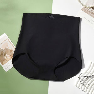 High Waist Seamless Abdomen Control Underwear Thin Womens Triangle Panties Comfortable Nylon Briefs Slimming Innerwear