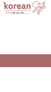 One Set Wanita Korean Pinky Style Hijab Pashmina Putih & Sweater Kawai Pink & Celana Cargo Pita 27A