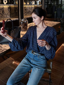 SHANGSHA | Elegant Designer Printed Shirt