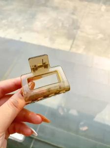 Hokkaido - Kẹp tóc càng cua Hàn Quốc màu nâu nhạt trong suốt
