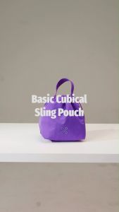 Tas Multifungsi Basic Cubical Sling Pouch - Hitam