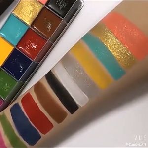 Face Paint 12 Color Halloween Face Body Painting Set with Brushes Safe Non-Toxic for Birthday Christmas Halloween Makeup Party (12 Color)