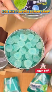 Cool Mint Gummy Candy - Refreshing Wellness Snack Throat Soothing & Long Lasting Freshness