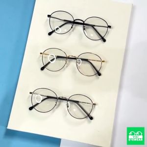Kacamata 1938 Oval Minus dan Plus ANTI RADIASI UV & photocromic Korea Fashion Pria / Wanita / Anak