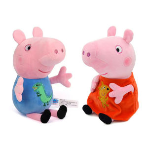 30cm Original Peppa Pig Plush Toys George Eddie Bear Mr Dinosaur Cartoon Anime Figure Stuffed Plush Toys Kids Christmas Gift Toy