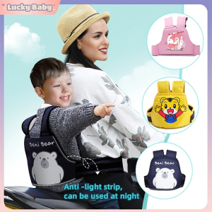Child Safety Belt For Motorcycles Bicycle Bike Adjustable Front/Back Straps Baby Anti-Fall Protection Seatbelt Kids Adjustable Anti-drop Protector