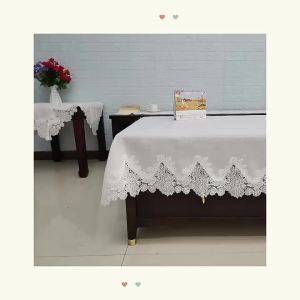 DIHUANTUO | White Lace Tablecloth Lace Embroidered Tablecloth