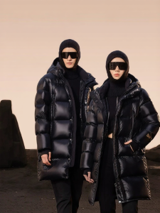 Guvet | Black Gold Goose Down Long Thick Warm Winter Coat