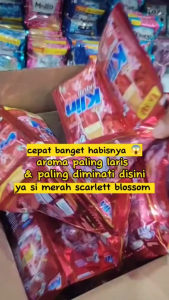 SOKLIN DETERGEN LIQUID CAIR 1 DUS 120 PCS ECER SACHET 500AN SOKLIN DETERGEN CAIR