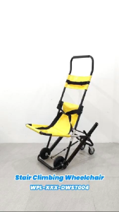 Manual Stair Climbing Wheelchair 2-in-1 Foldable Aluminium Alloy Mobility Evacuation Chair 120kg