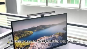 KUCHVZ LED Monitor Light Bar Dimmable Desk Lamp Screen Hanging Light RGB Computer Lamp for Gaming Office Study ReadingTable Lamp