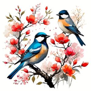 HUACAN Cross Stitch Bird Flower Animal Embroidery Kit Owl Rose Floral 11CT Decorative Paintings diy Hobbies Needlework Crafts