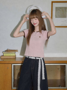 ZISUO | Color Block Loose Fit V-neck Short Sleeve T-shirt Summer Women Tops