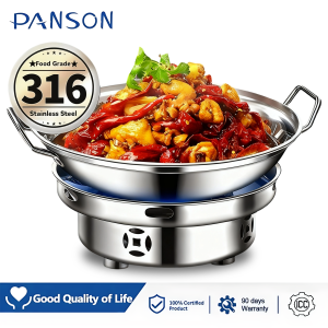 PANSON 316 stainless steel alcohol stove thickened hot pot special pot