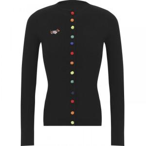 Korean Style Autumn Knitwear Female Black Fitted Sweater