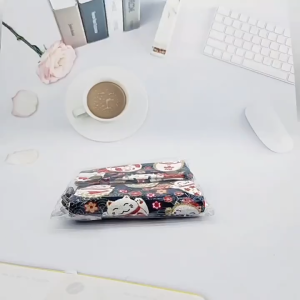 Canvas Wallet Cartoon Canvas Small Wallet Card Organizer Key Pouch Ladies Money Bag