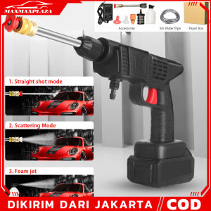(Dikirim Dari Jakarta) 200W 28Bar 24HV Jet Cleaner Tekanan Tinggi Alat Cuci Motor Mobil AC Steam Mesin Cuci Steam Mobil Dan Motor Mini Portable Termurahm Cordless Tekanan Tinggi Mesin Cuci Mobil Self Priming Pistol Busa Isi Ulang Listrik