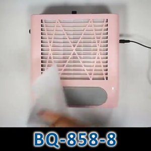 80W Nail Dust Collector Vacuum Cleaner Professional Nail Salon Dust Extractor With Reusable Filter