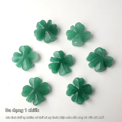 1PC Tự Nhiên Pha Lê Aventurine Mini May Mắn Cỏ Bốn Lá Đá Cho DIY Phụ Kiện Trang Sức Bỏ Túi Chơi Phong Thủy Linh Vật Chủ Đề