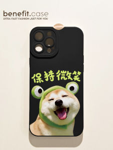 Benefit Protective Case for Apple Iphone Xs Max Silicone Gel Full Cover Anti-fall Smiling Dachshund Design Personalized Mobile PhoneCase