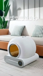 Lovinland 65L Auto Clean Cat Litter Box APP Control Silent Anti Splash Self Cleaning Easy Clean Large Capacity Pet Cat Toilet Box