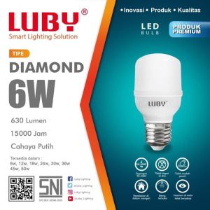 BOHLAM LUBY / LAMPU LED LUBY DIAMOND GARANSI 1 TAHUN