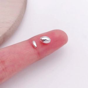 20 Hạt Chuỗi Hình Oval Mạ Vàng Thật 18K Chất Liệu Đồng Thau Dùng Làm Phụ Kiện Trang Sức Tự Làm Vòng Tay Vòng Cổ