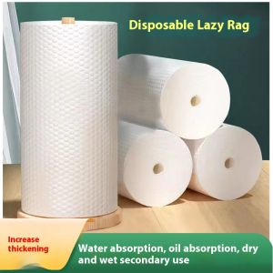 Lazy Rags Wet and Dry Kitchen Disposable Paper Towels Thickened Dishwashing Towels Housework Cleaning Paper Towels