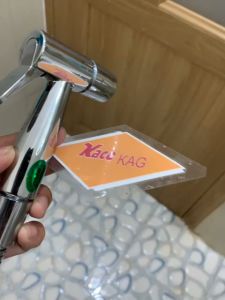 [HCM]Vòi xịt vệ sinh cao cấp KAG-KV22 vòi rửa bồn cầu xịt mạnh tia nước thẳng thiết kế đẹp màu inox bóng