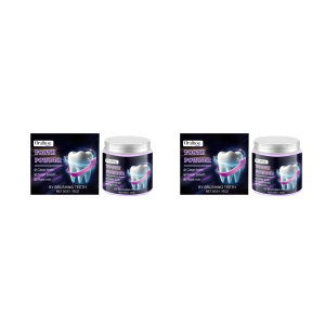 oralhoe | Purple Whitening Stain Removal Tooth Powder Plaque Removal Freshens Breath Deep Cleaning Enamel Protection Oral Gum Care 50g