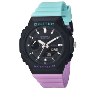 TERLARIS DIGITEC DA-3119T JAM TANGAN WANITA DOUBLE TIME ANTI AIR RENANG