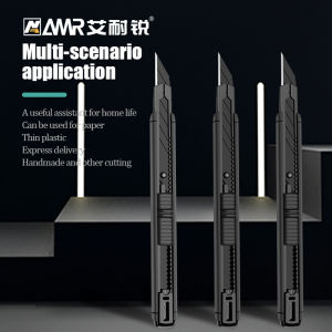 AMR Aluminum Alloy Utility Knife Art Knife Letter Opener Metal Blade Self-locking Design Angle With Fracture Cutter