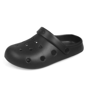 Summer Themed Cartoon Couple Slippers Anti-Slip Thick Heel Beach Wear Womens Clog Shoes Breathable Lightweight EVA Material